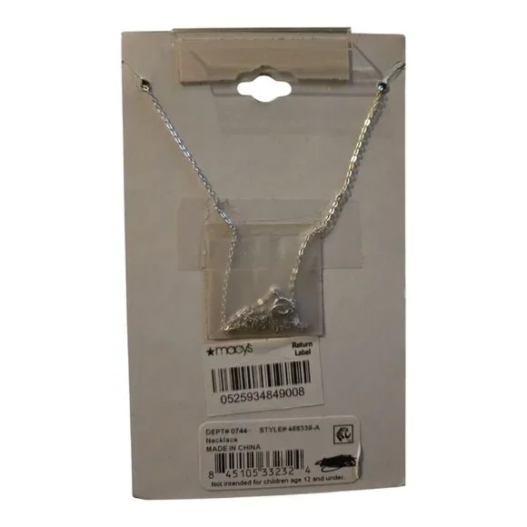 UNWRITTEN STERLING SILVER LETTER a 18-inch NECKLACE - Picture 3 of 4